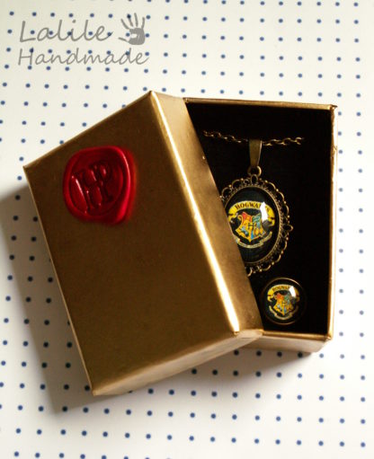 Metaliczne pudełeczko-pudełeczko na biżuterię-Potterowe pudełko-harry potter -ozdobne pudełko na prezent-biżuteria na prezent