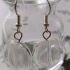 Lalile Handmade Kolczyki – przeźroczyste szkło – w kształcie koła